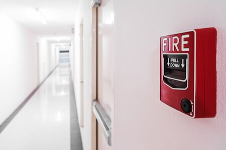 Déclencheur manuel d'alarme incendie